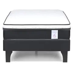 ROSEN - Cama 1.5 plazas Europea New Style Blanco/visón