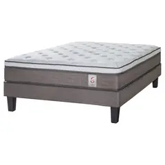 ROSEN - Cama Europea New Style 2 plazas Blanco/visón