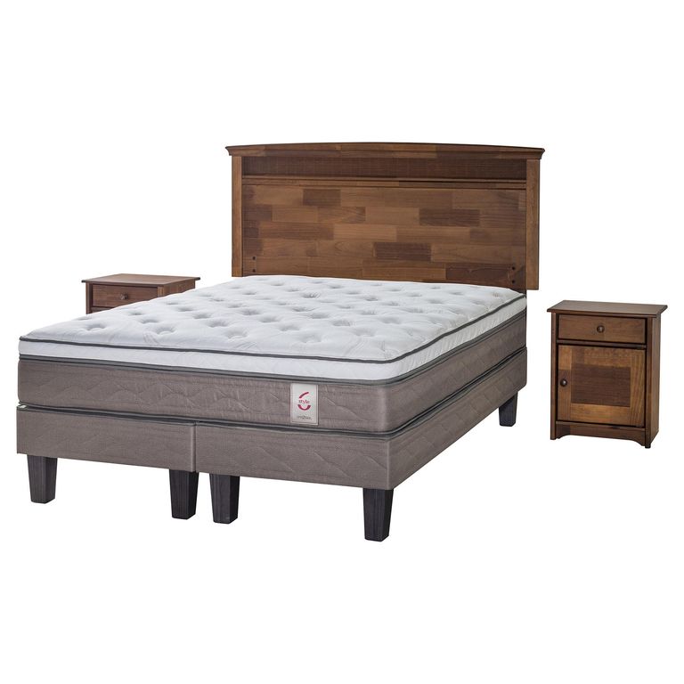 ROSEN Cama Europea New Style 6 2 Plazas Base Dividida/Muebles