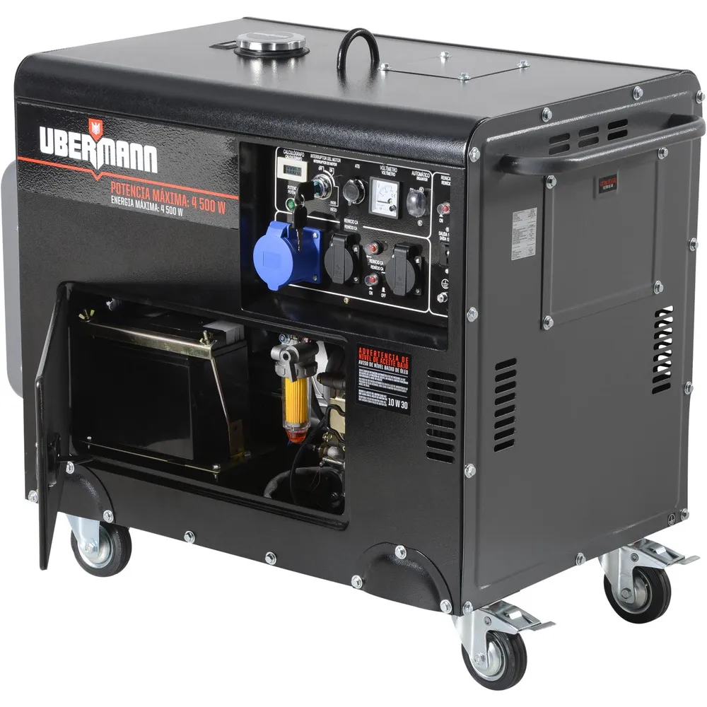 Ubermann Generador Diésel Silencioso 4500 W, foto 7
