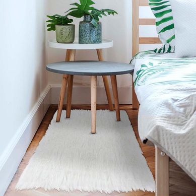 Bajada de cama Groenlandia 60x120 cm blanco