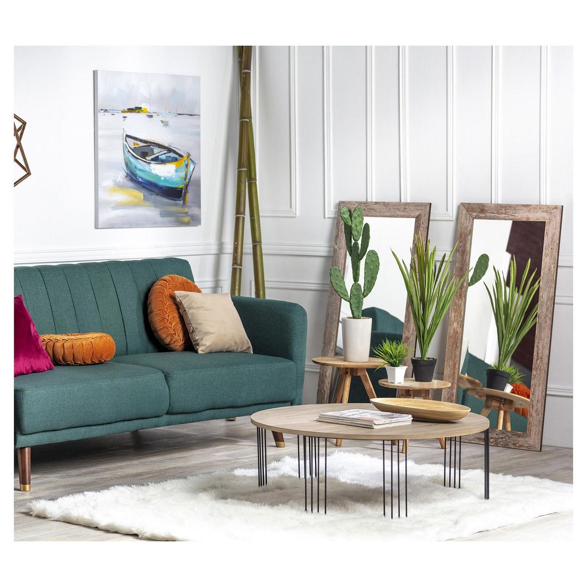 DIB - Alfombra Groenlandia 140x200 cm Algodón Blanco