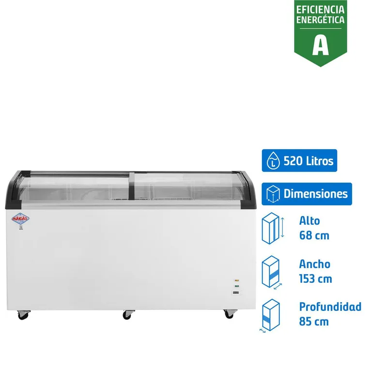 MAIGAS Congelador Industrial Horizontal 520 Litros Blanco SD520Q