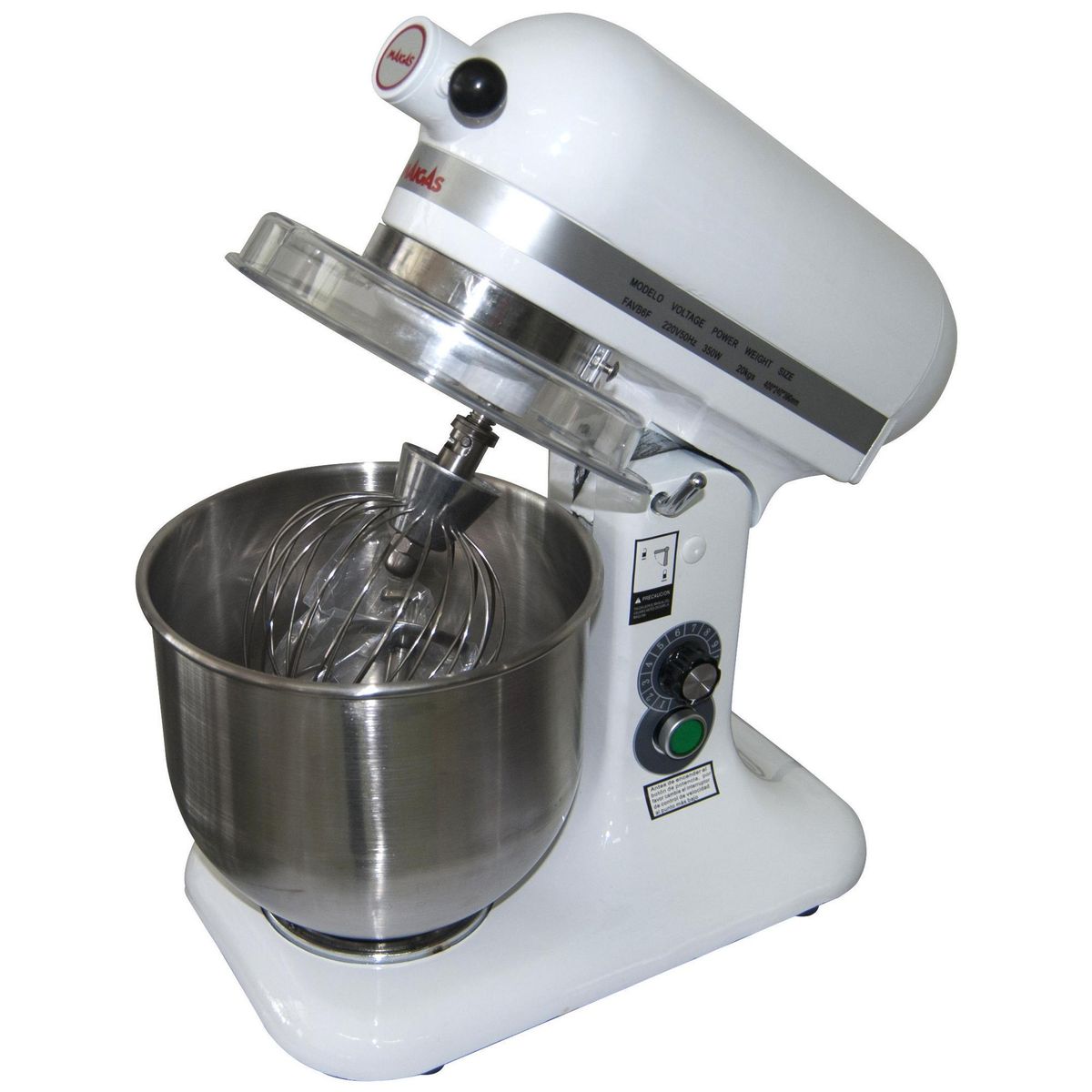 MAIGAS - Batidora de Pedestal 6 l 350 W Blanco FAVB66