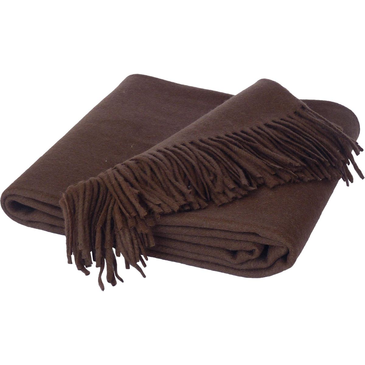 ZAHR - Manta Chalon Lana Merino Especial Café