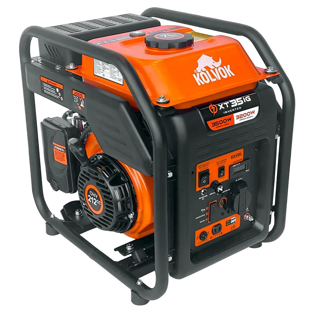 KOLVOK - Generador a Gasolina Partida Manual 3500 W 7 l