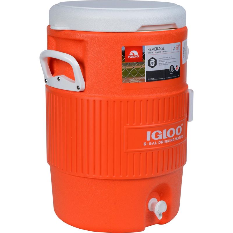 IGLOO - Cooler para Agua 18.9 l Naranjo