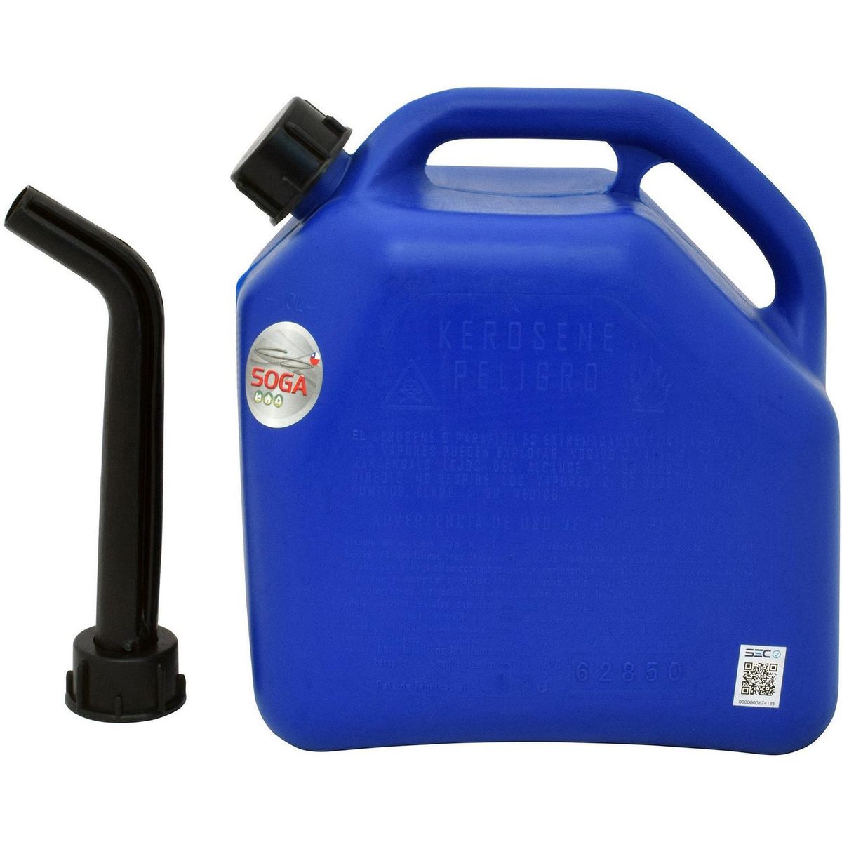 SOGA - Bidón Para Kerosene Soga 10 Litros Almacenamiento Seguro