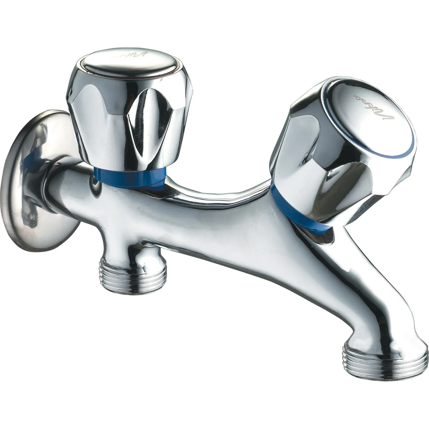 Llave doble lavadora 1/2