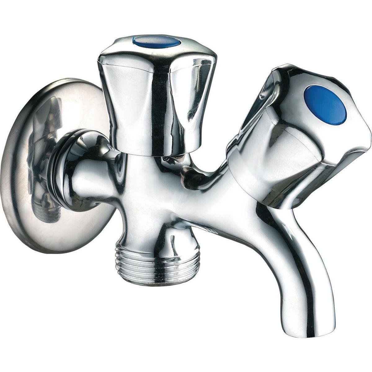 NIBSA - Llave doble lavadora 1/2" latón