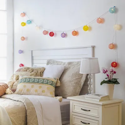 Imagen 2 del producto Guirnalda eléctrica bola rosada 24 luces led