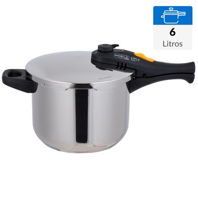 Olla a presin 6 litros acero inoxidable