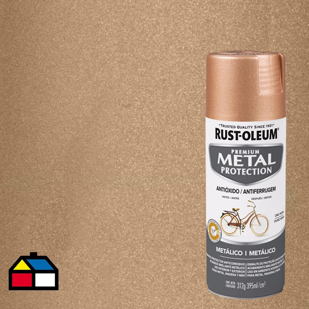 RUST OLEUM - Pintura Spray 0.43 l Brillante Oro