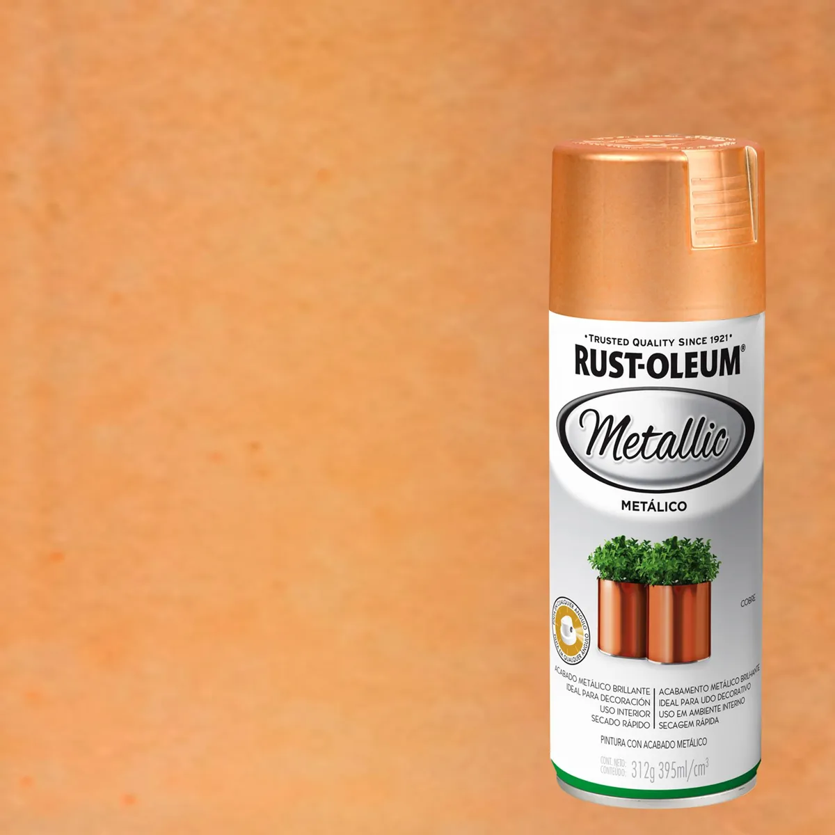 RUST OLEUM - Pintura Spray 0.395 l Brillante Cobre