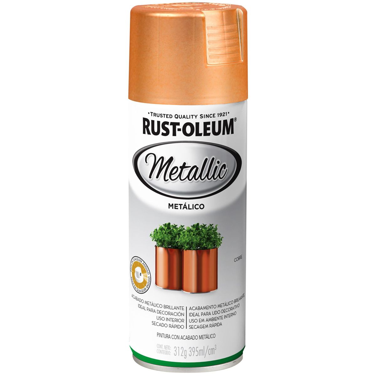RUST OLEUM - Pintura Spray 0.395 l Brillante Cobre
