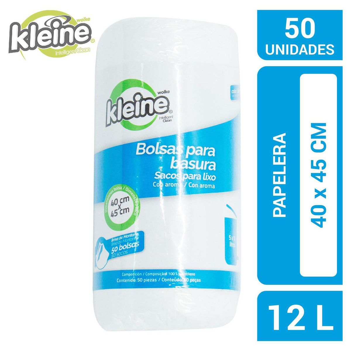 KLEINE WOLKE - Bolsas de Basura 40x45 cm 12 Litros 50 unidad(es)