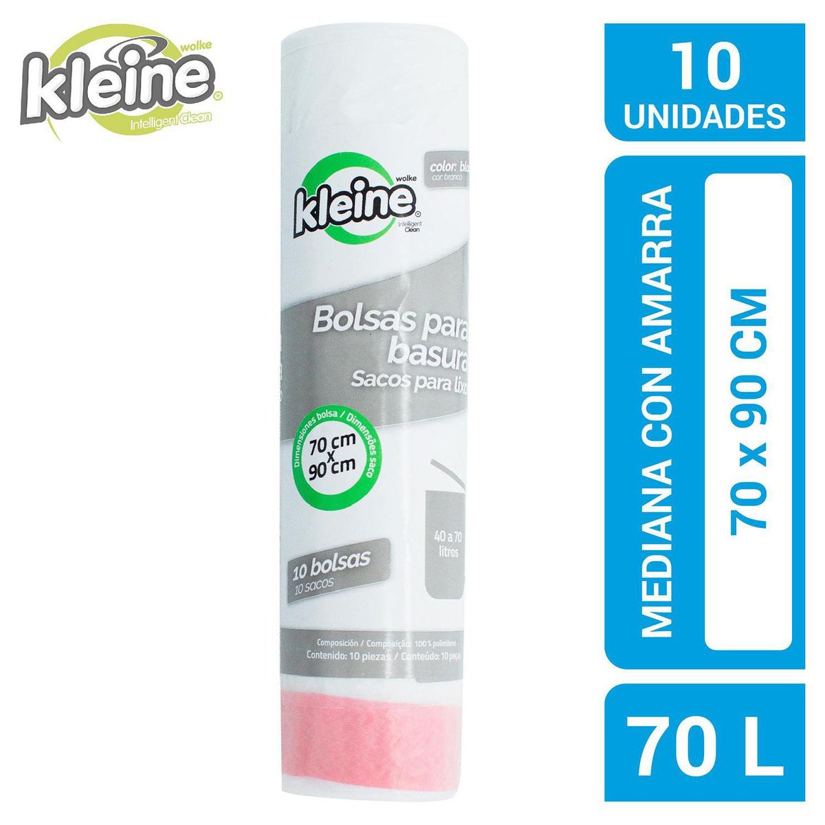 KLEINE WOLKE - Bolsas de Basura 70x90 cm 70 Litros 10 unidad(es)