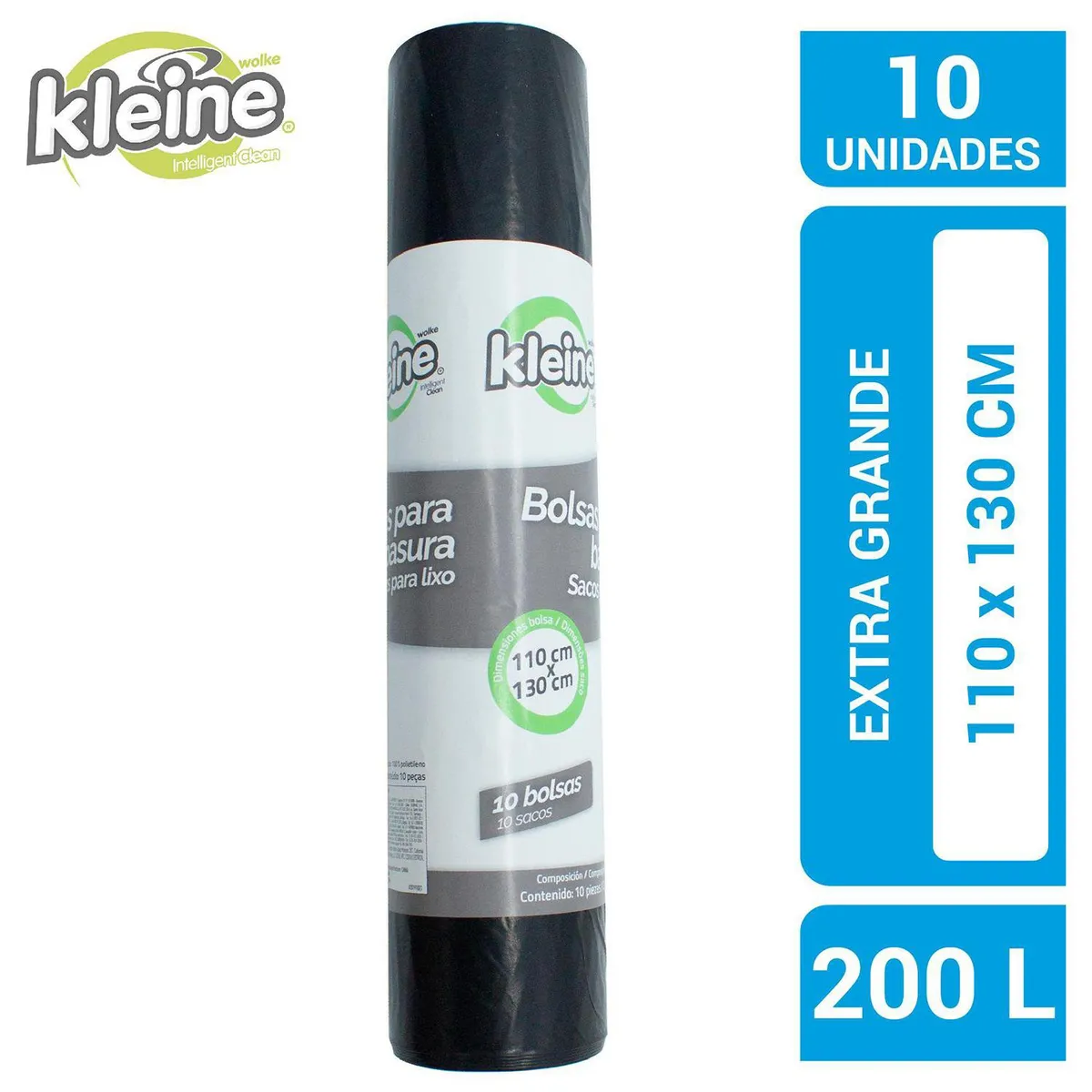 KLEINE WOLKE - Bolsas de Basura 130x110 cm 200 Litros 10 unidad(es)