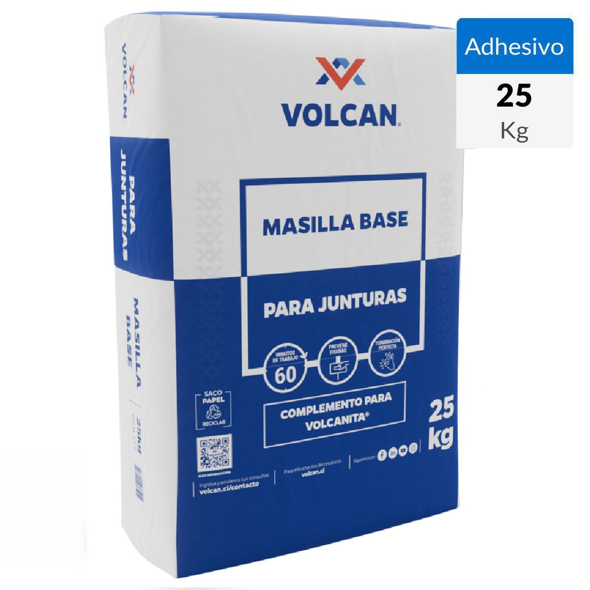 VOLCAN - Masilla Base 25 kg