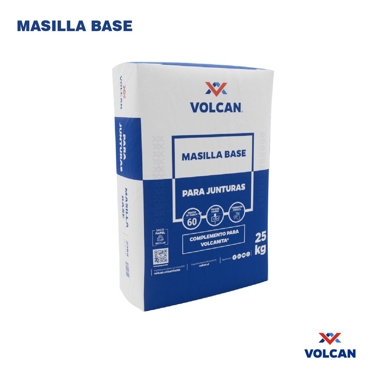VOLCAN - Masilla Base 25 kg
