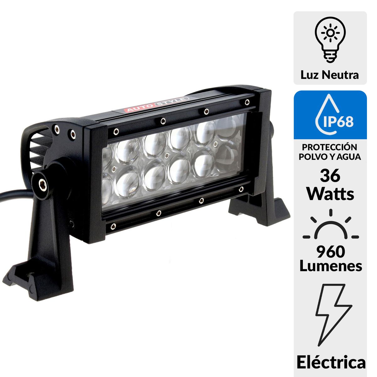 AUTOSTYLE - Apliqué decorativo luces LED 36 W