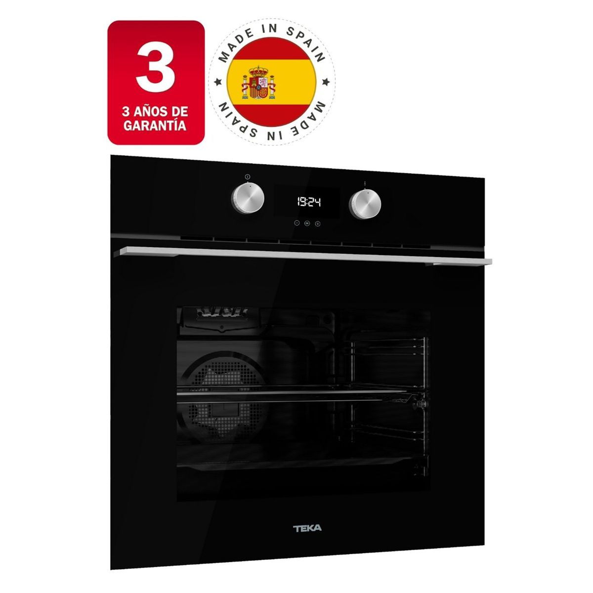 TEKA - Horno eléctrico empotrable 71 litros negro