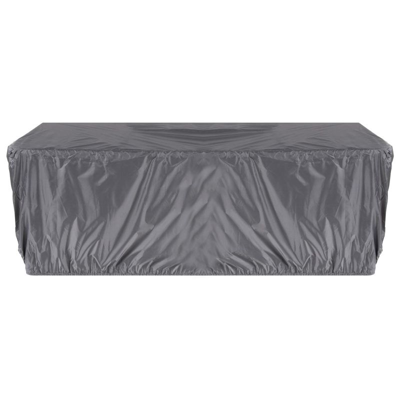 JUST HOME COLLECTION - Cobertor para Mesa XL Rectangular 230x110x75 cm Poliéster Gris