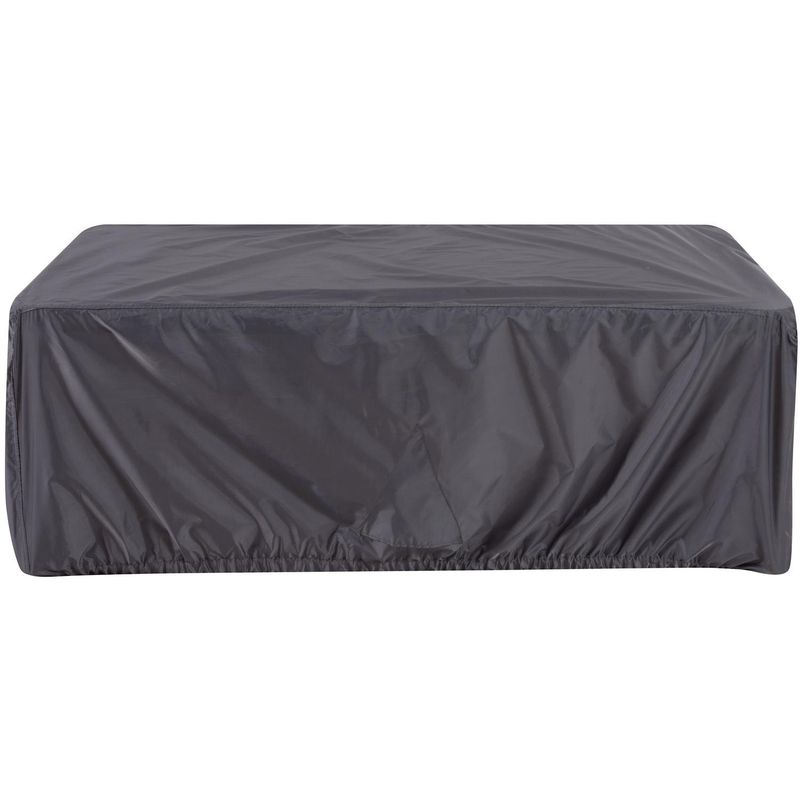 JUST HOME COLLECTION - Cobertor para Mesa de Centro Rectangular 125x75x45 cm Poliéster Gris