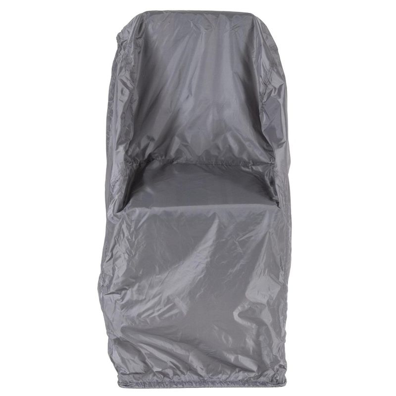 JUST HOME COLLECTION - Cobertor para Silla Individual Rectangular 115x93x87 cm Poliéster Gris