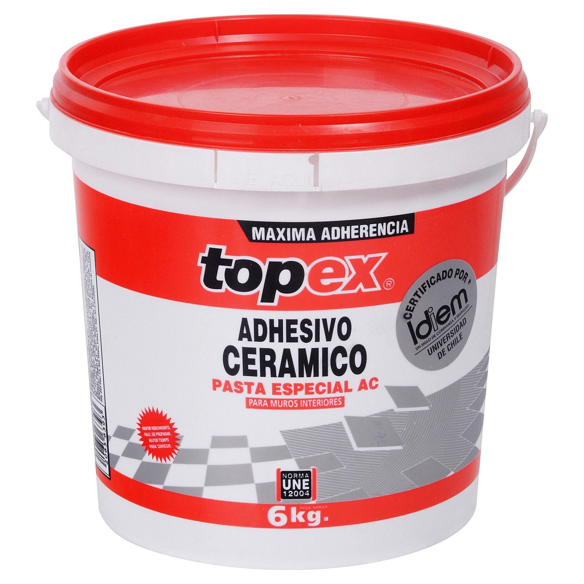 TOPEX - Adhesivo Cerámico Muro Superficie Flexible 6 kg