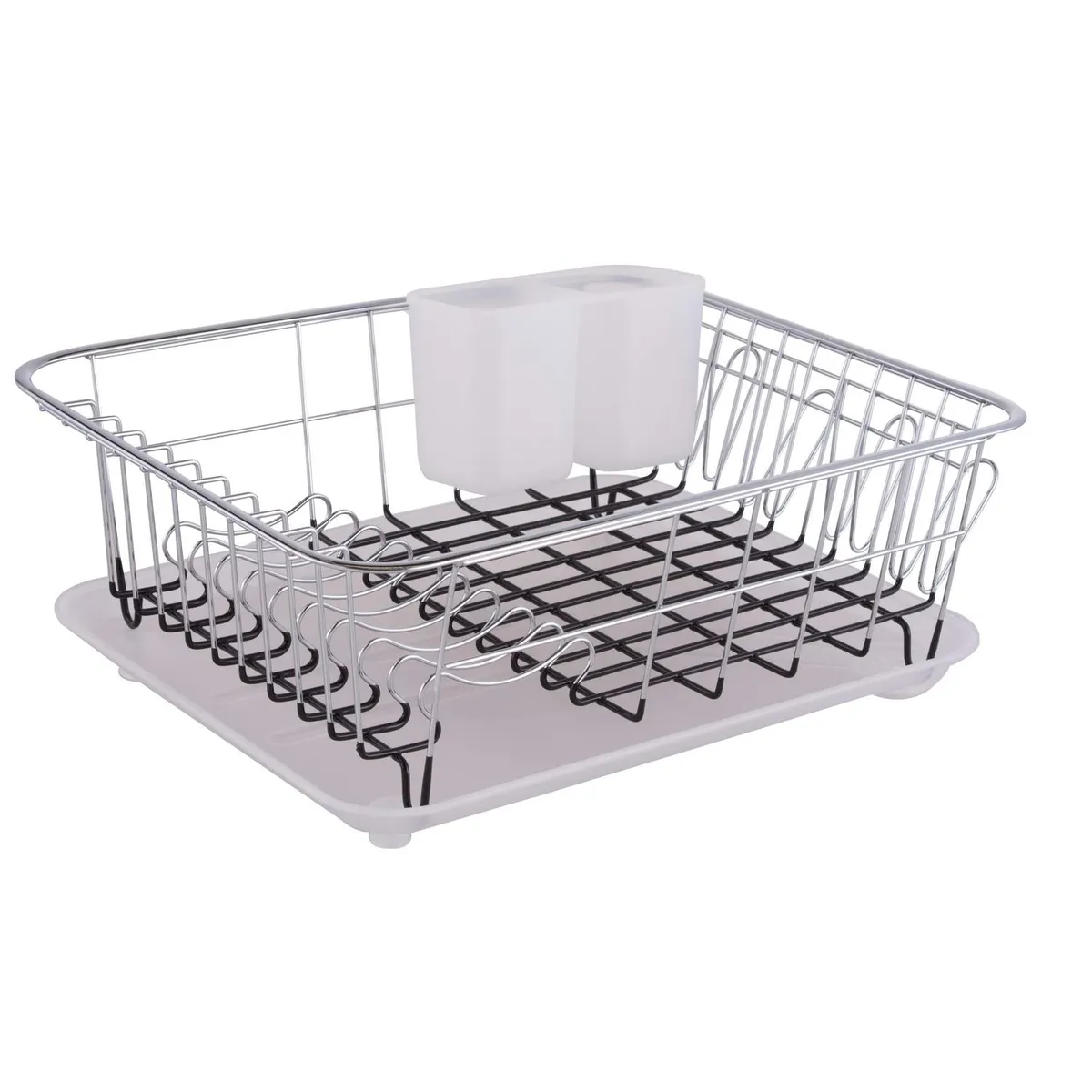 FIESTA - Secaplatos 15,5x31,5x43,5 cm metal cromado