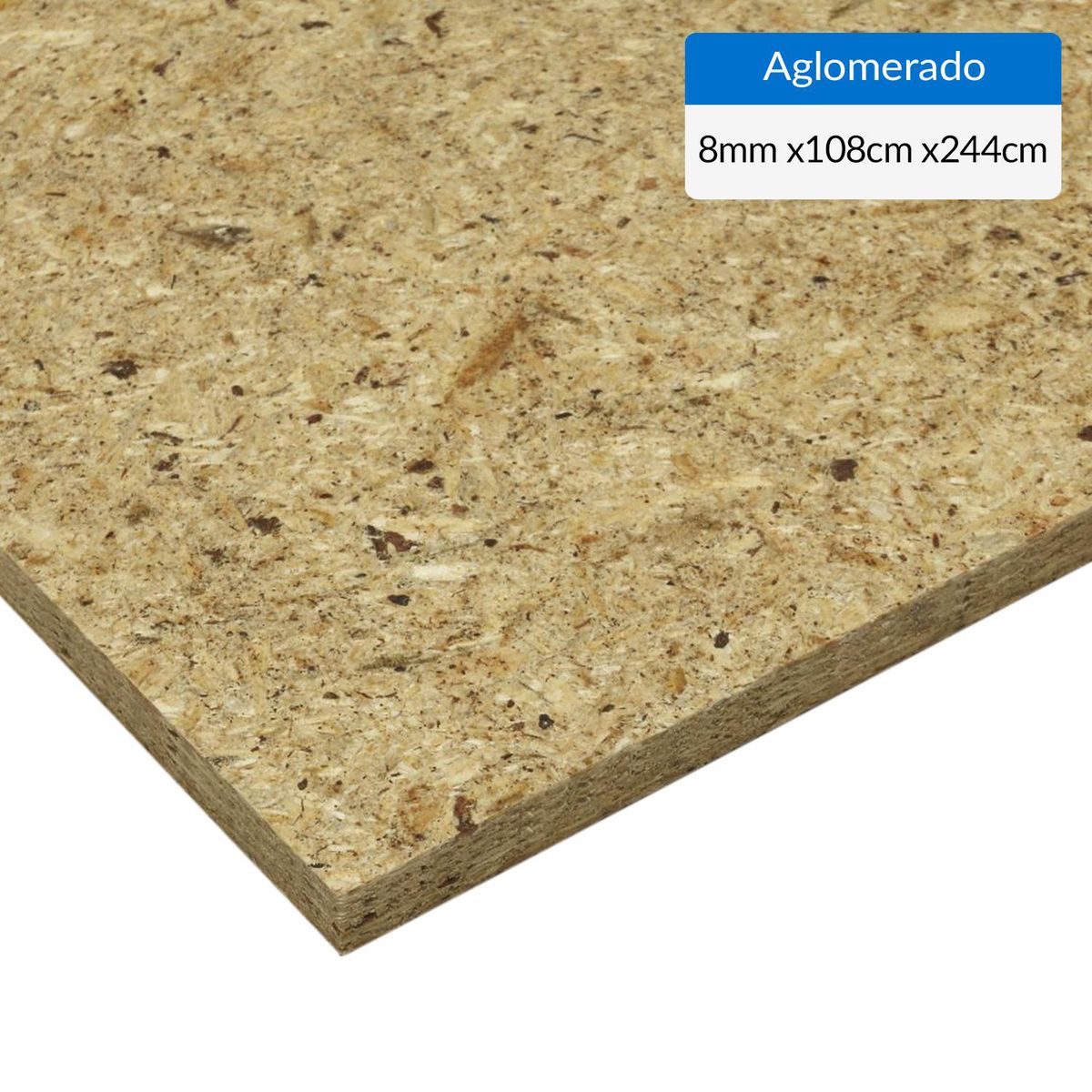 MASISA - Aglomerado Desnudo Natural 8 mm 108x244 cm