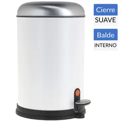 JUST HOME COLLECTION - Papelero de Metal 12 Litros