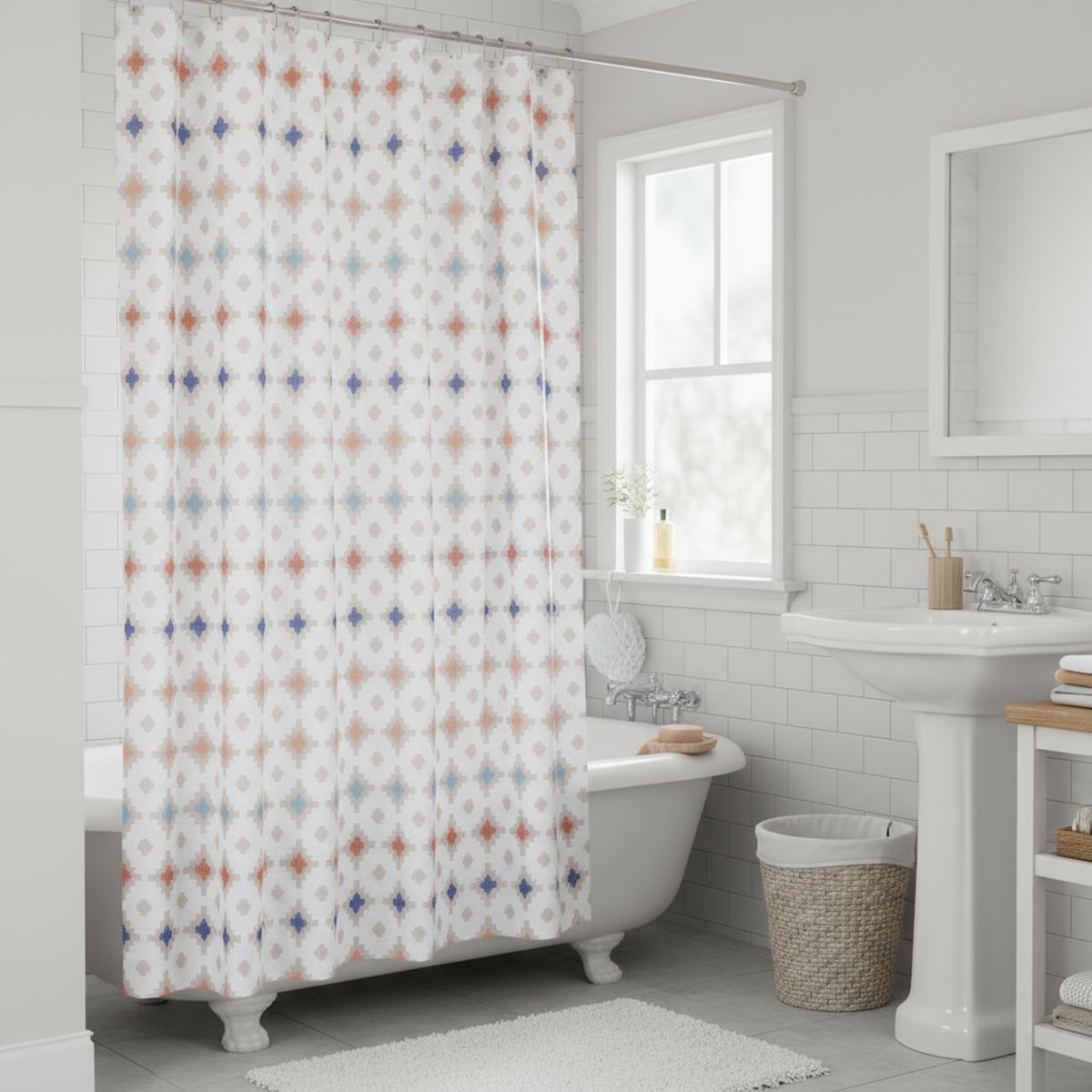 JUST HOME COLLECTION - Cortina de baño East 180x180 cm