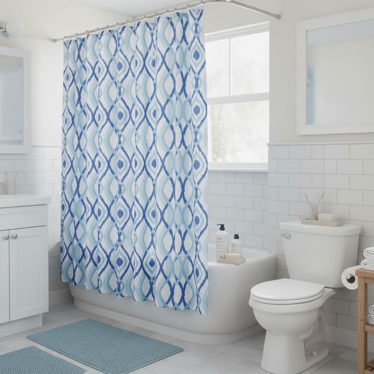 JUST HOME COLLECTION - Cortina de baño Safiro 180x180 cm