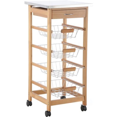 Imagen 2 del producto Carro organizador de verduras 4 canastos