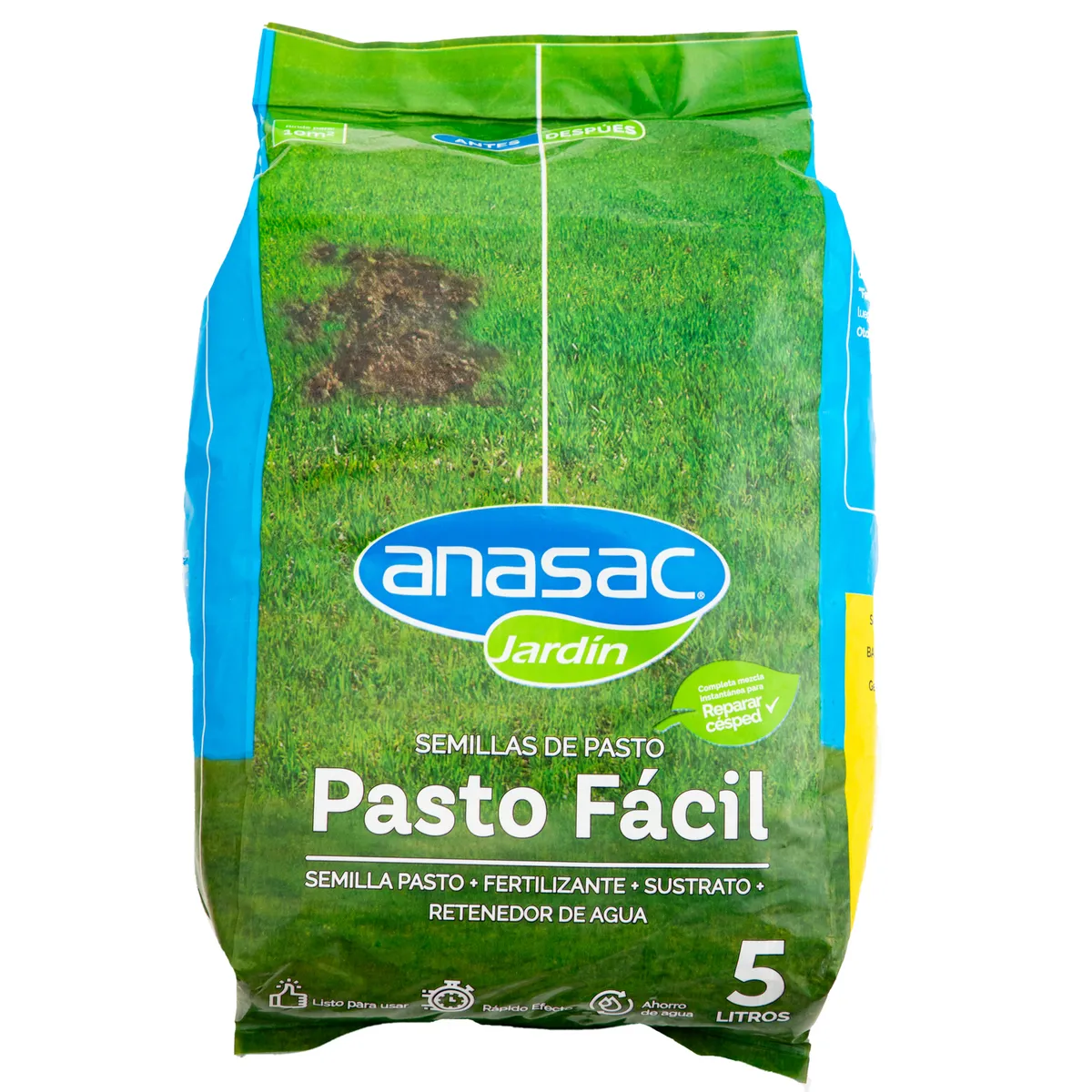 ANASAC - Semilla de Pasto Fácil 5 l Bolsa