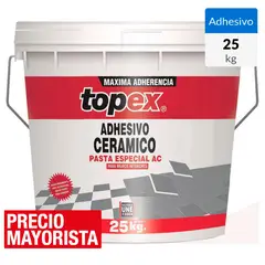 TOPEX - Adhesivo Cerámico Muro Superficie Flexible 25 kg