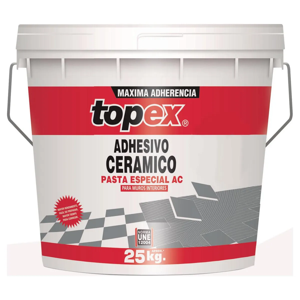 TOPEX - Adhesivo Cerámico Muro Superficie Flexible 25 kg
