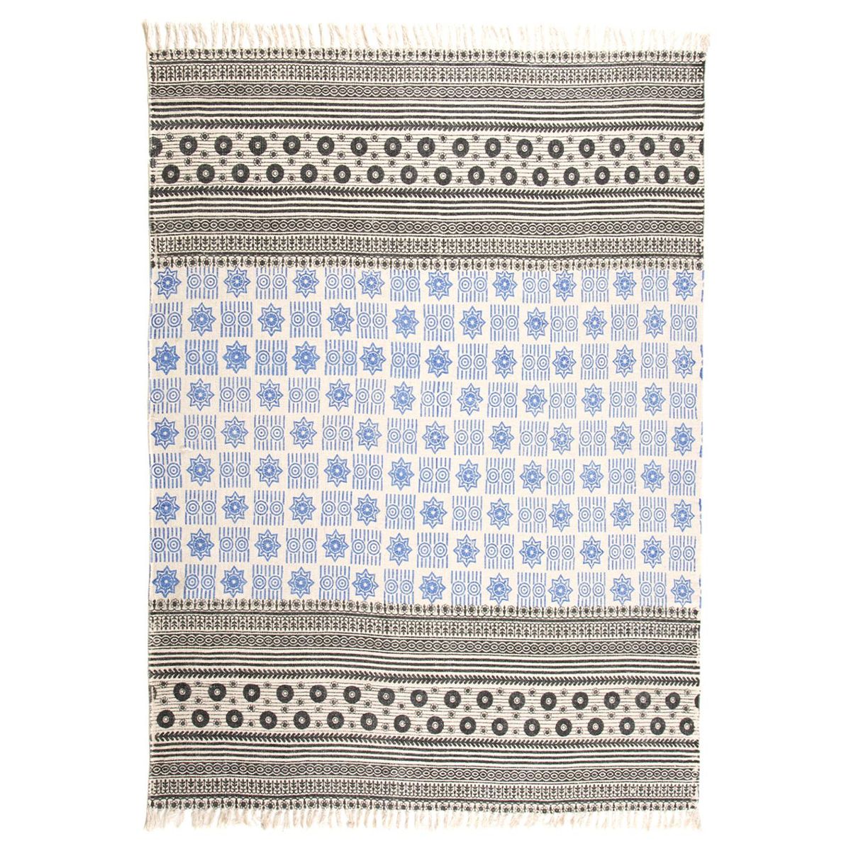 IDETEX - Alfombra Kelim 133x180 cm Algodón Multicolor