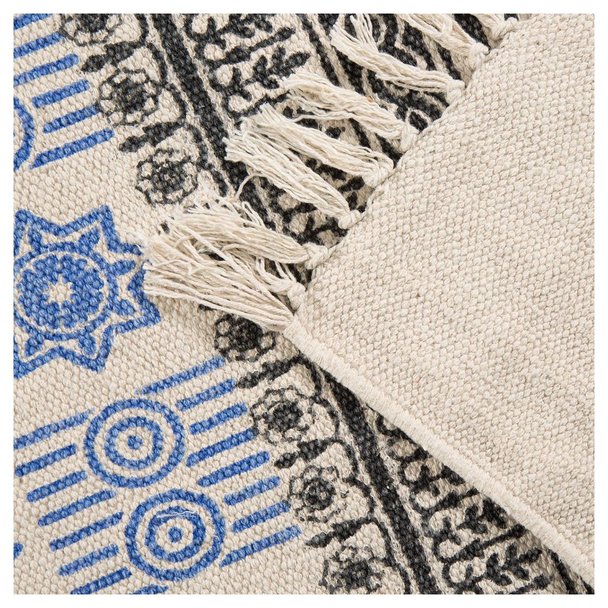 IDETEX - Alfombra Kelim 133x180 cm Algodón Multicolor