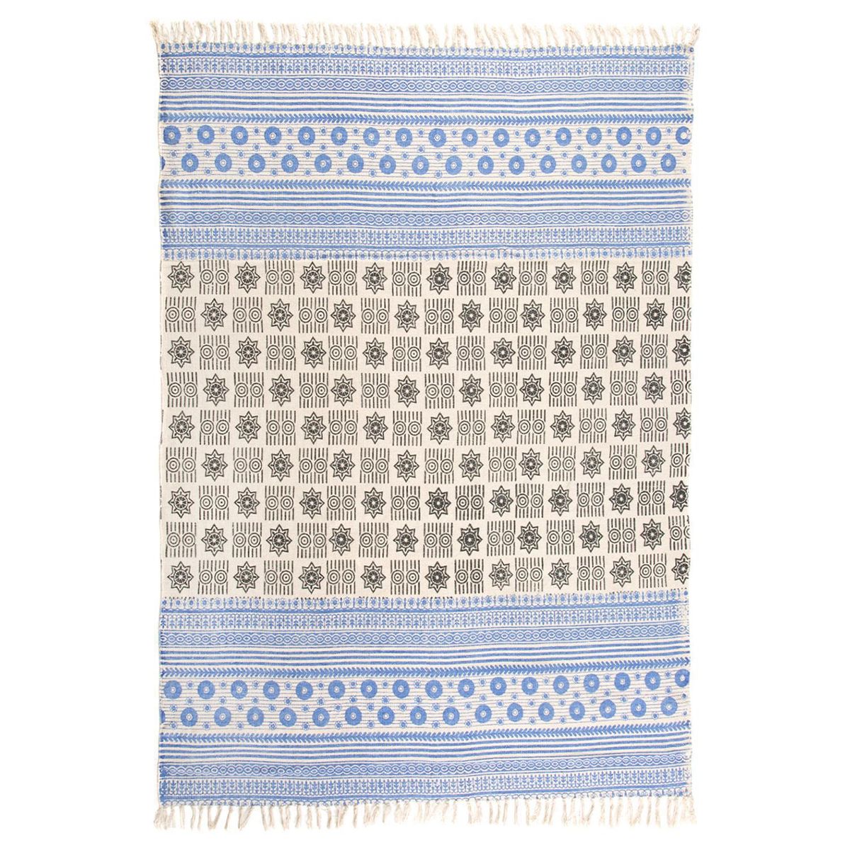 IDETEX - Alfombra Kelim 133x180 cm Algodón Multicolor