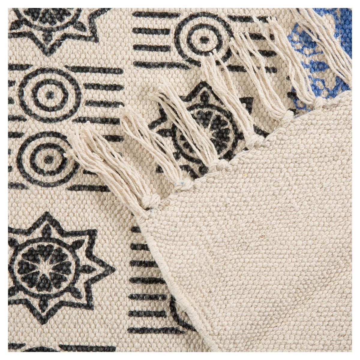 IDETEX - Alfombra Kelim 133x180 cm Algodón Multicolor