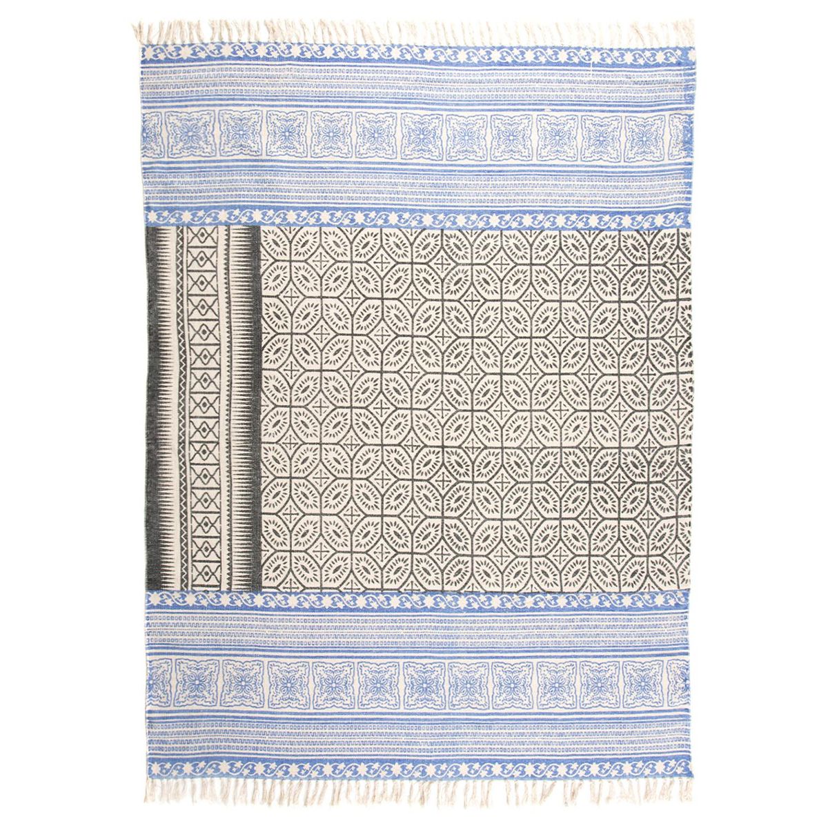 IDETEX - Alfombra Kelim 133x180 cm Algodón Multicolor