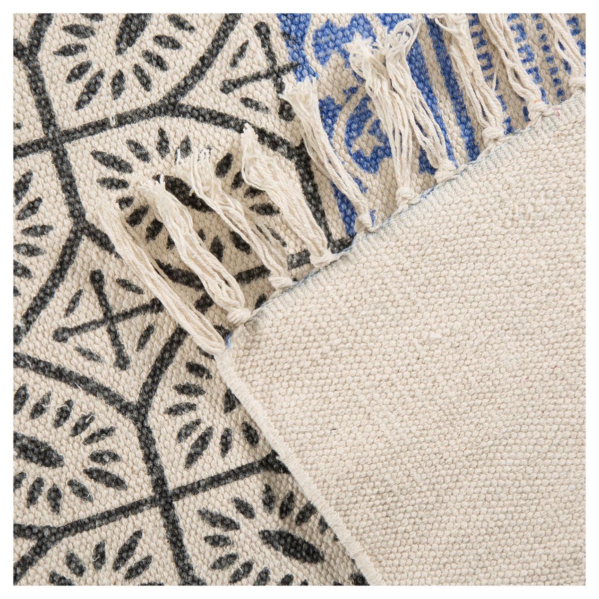 IDETEX - Alfombra Kelim 133x180 cm Algodón Multicolor