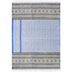 IDETEX - Alfombra Kelim 133x180 cm Algodón Multicolor