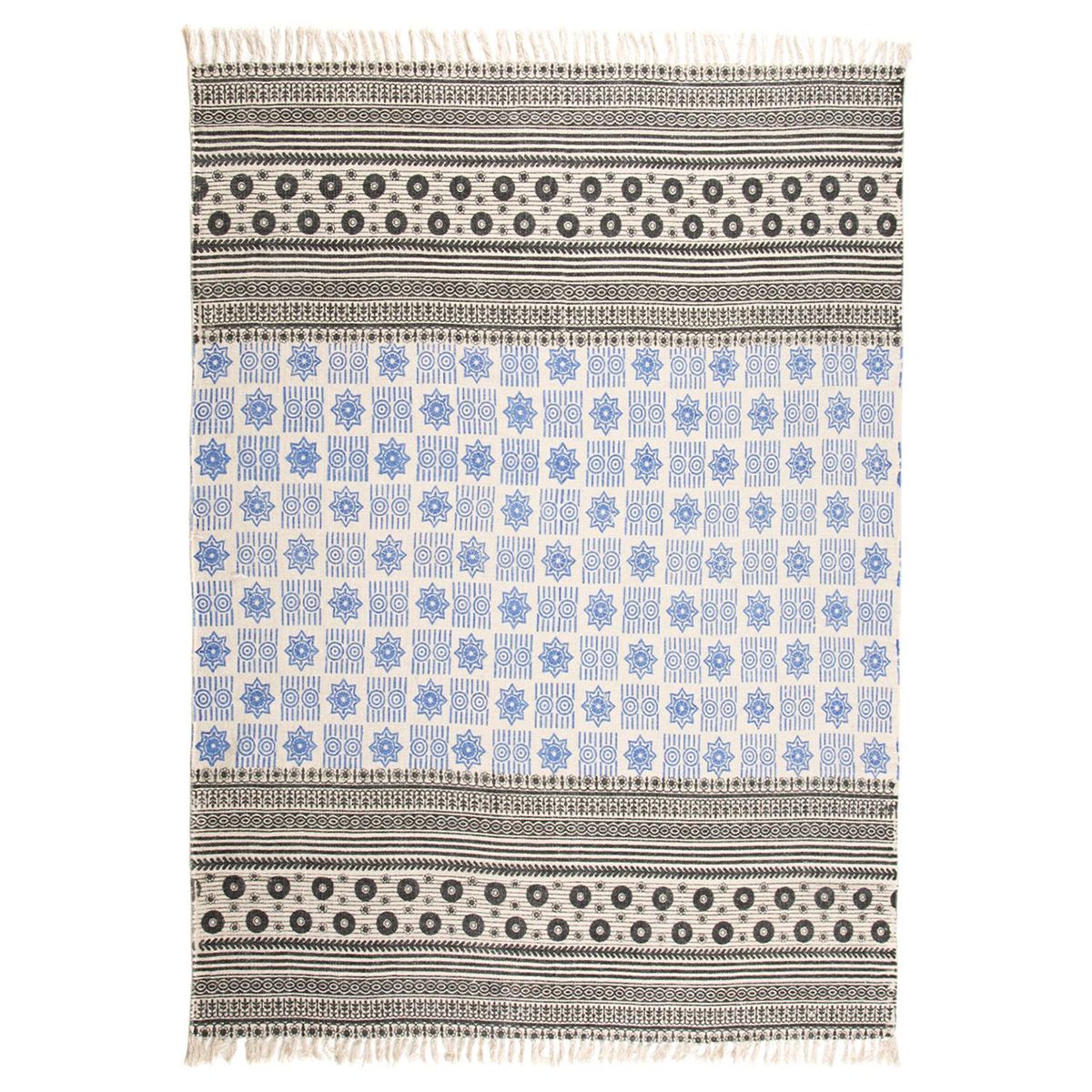 IDETEX - Alfombra Kelim 150x200 cm Algodón Multicolor