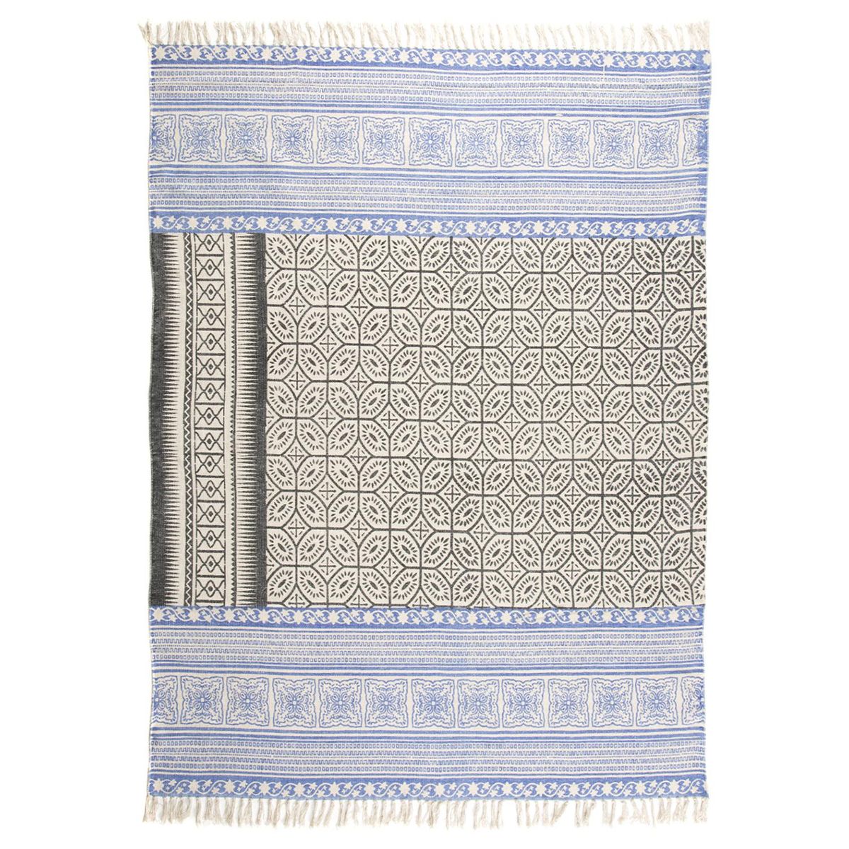 IDETEX - Alfombra Kelim 150x200 cm Algodón Multicolor