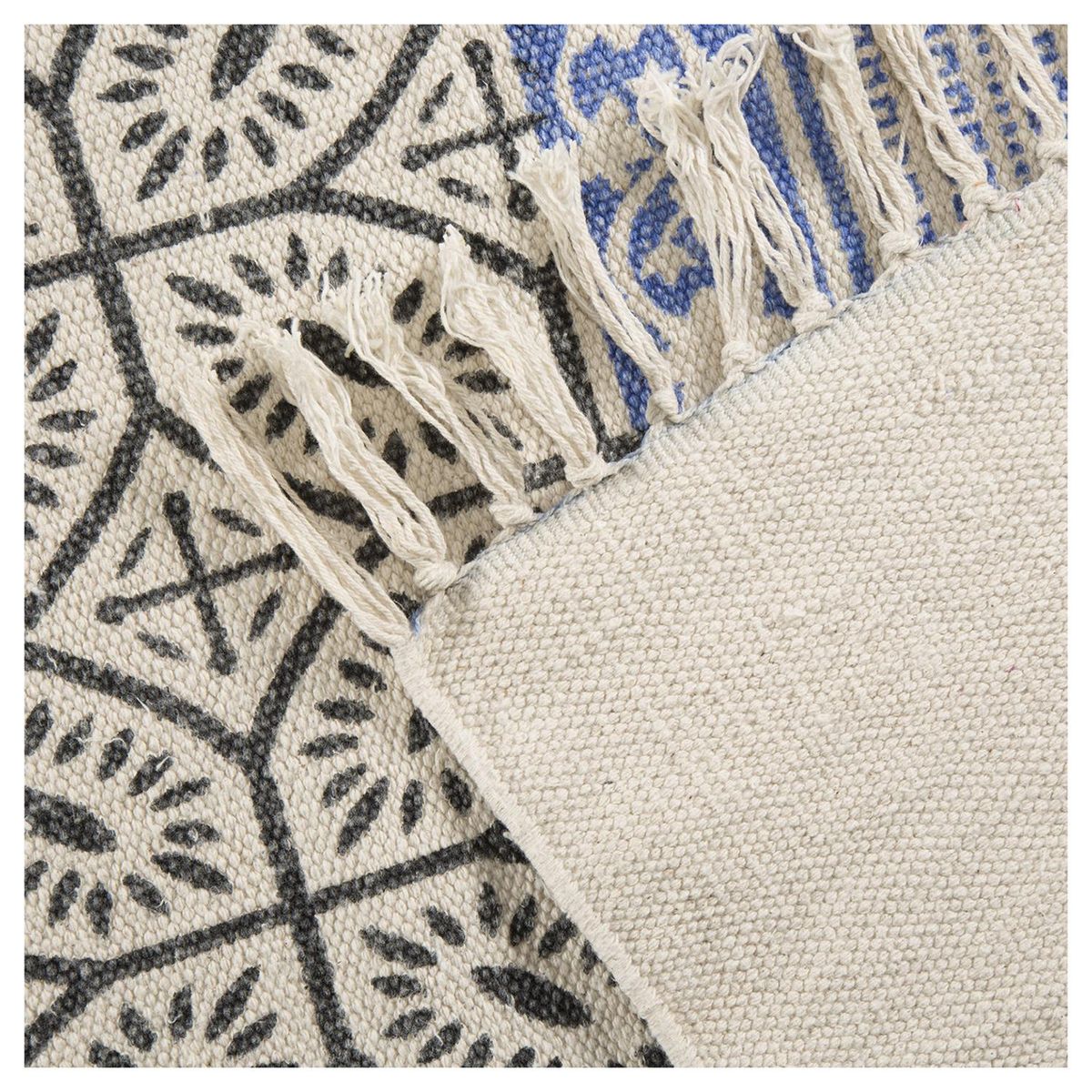 IDETEX - Alfombra Kelim 150x200 cm Algodón Multicolor