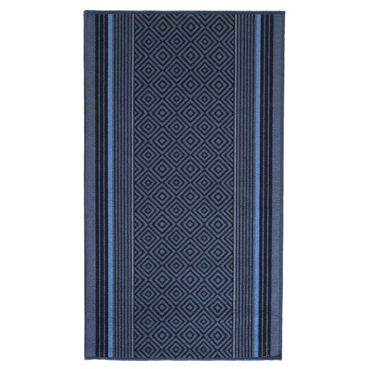 IDETEX - Alfombra Jura 67x180 cm Nylon Azul
